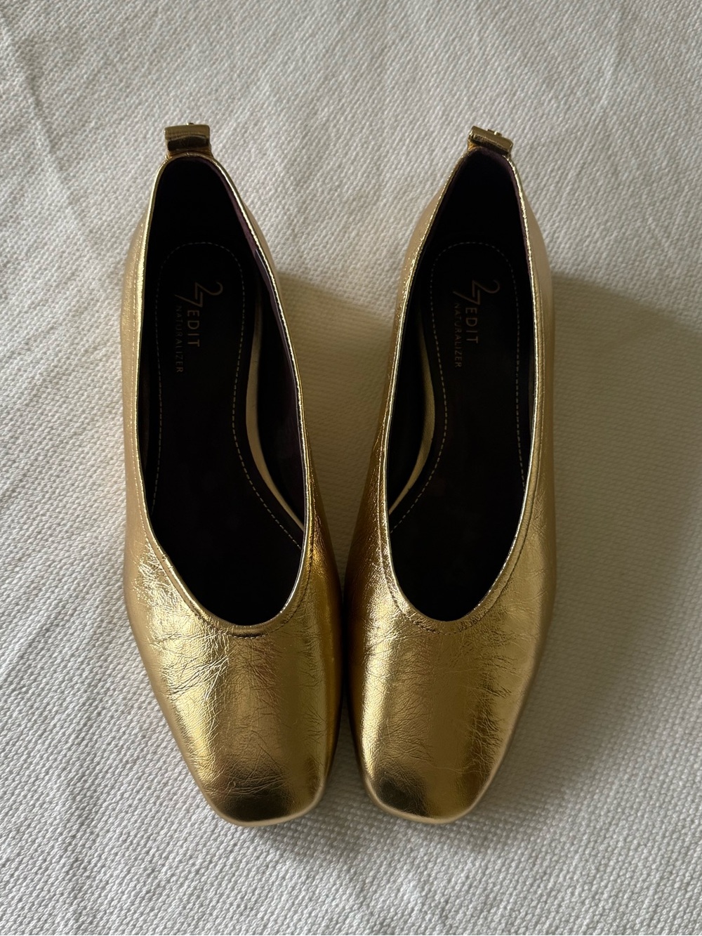 27 Edit Naturalizer Women's Carla Ballet Flat - Dark Gold - EUC - Size 9 - Picture 2 of 6